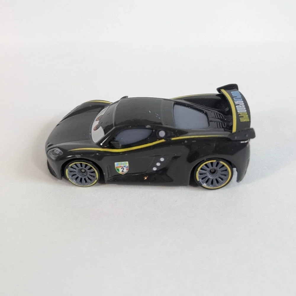 Disney Pixar Cars Mattel Lewis Hamilton World Grand Prix Diecast Black Toy Car